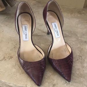Jimmy Choo Pumps Sz 38.5 burgundy
